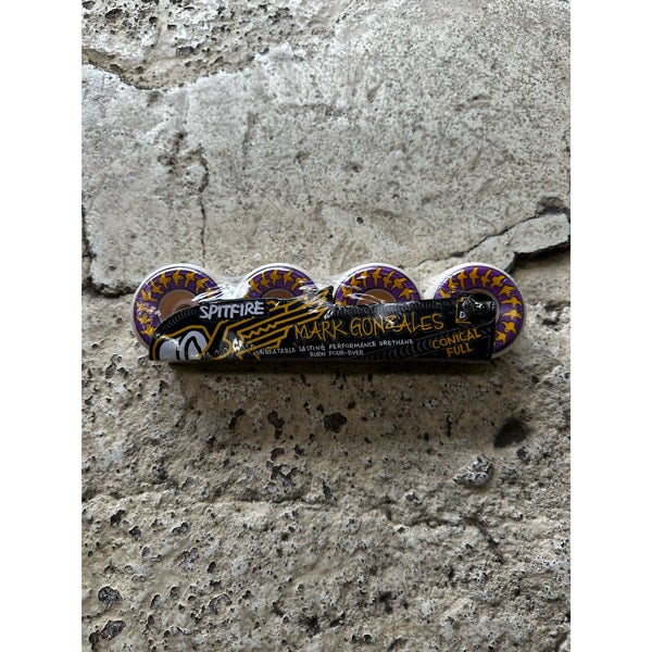 スケートボード SPITFIRE MARK GONZALES CONICAL FULL Spitfire Gonz Flower Conical Full 80HD 56mm 80a Grey